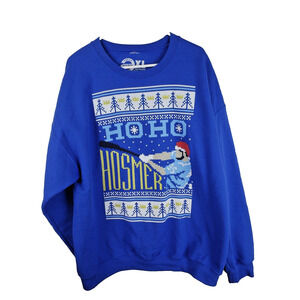 MLB San Diego Padres Eric Hosmer sweatshirt holiday Ho Ho Hosmer blue XL